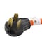 Ac Works Plug Adapter, STW, 6-50R, 10-30P, 6-50P, 10-30P, 1.5 ft., Orange WD1030650-018 - alternate 3